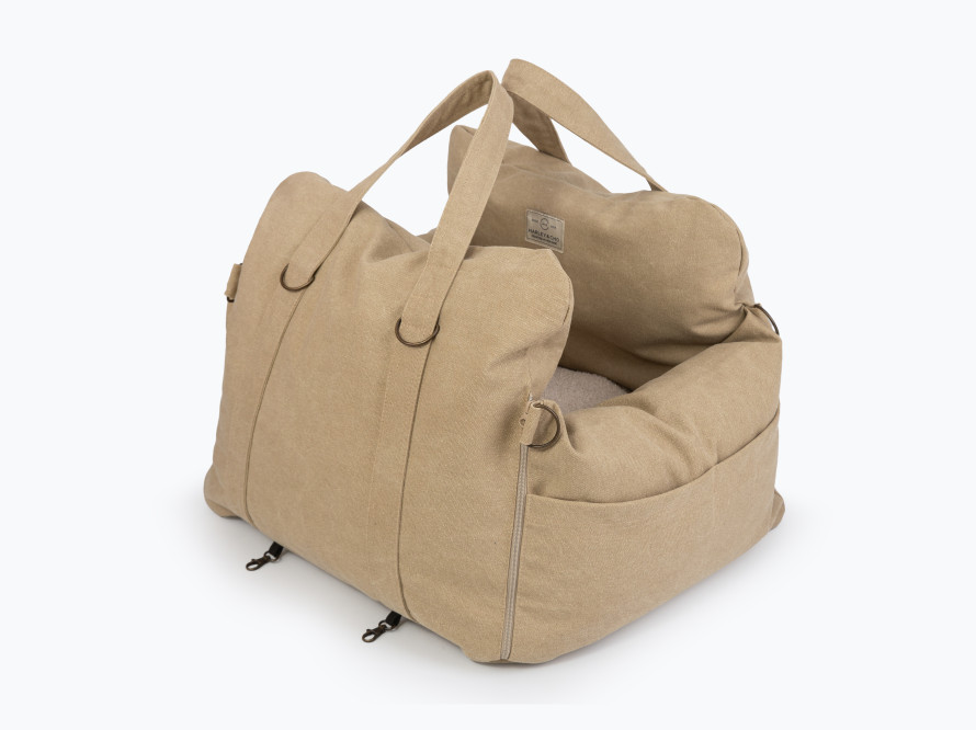 Автокресло-лежанка в авто для кота Buggy Canvas Linen
