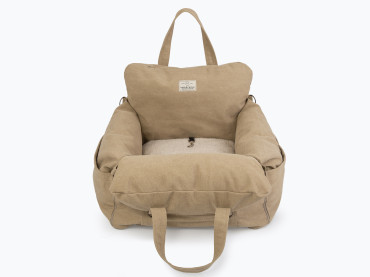 Автокресло-лежанка в авто для кота Buggy Canvas Linen