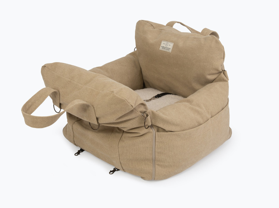 Автокресло-лежанка в авто для кота Buggy Canvas Linen