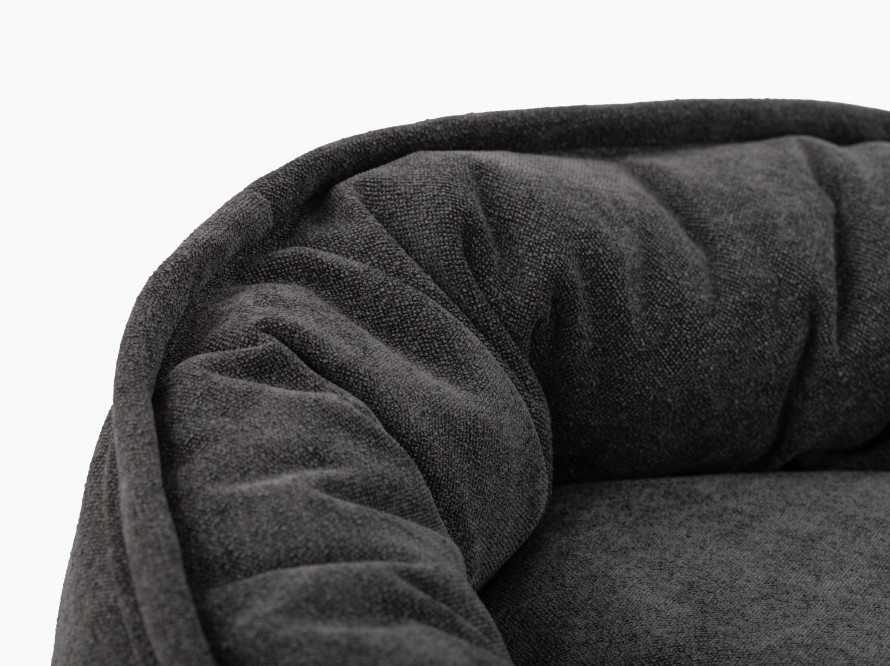 Овальний лежак Donut Graphite