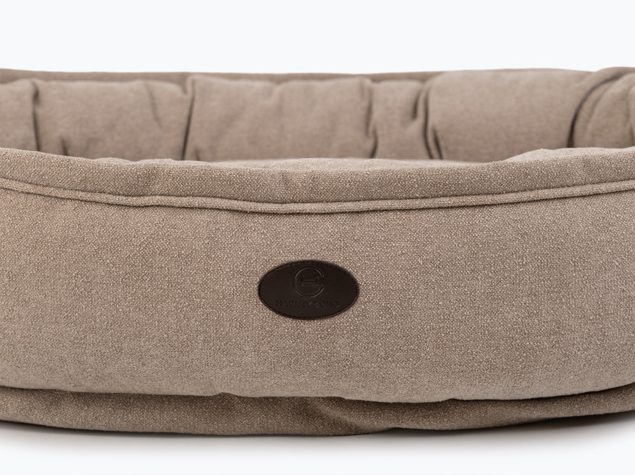 Овальний лежак Donut Linen Овальний лежак Donut Linen