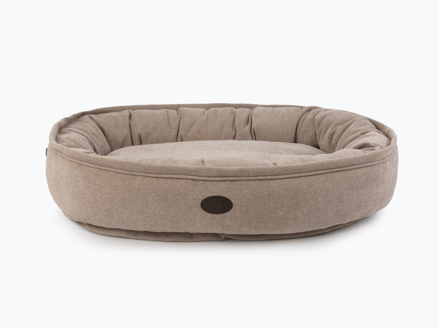 Овальний лежак Donut Linen Овальний лежак Donut Linen