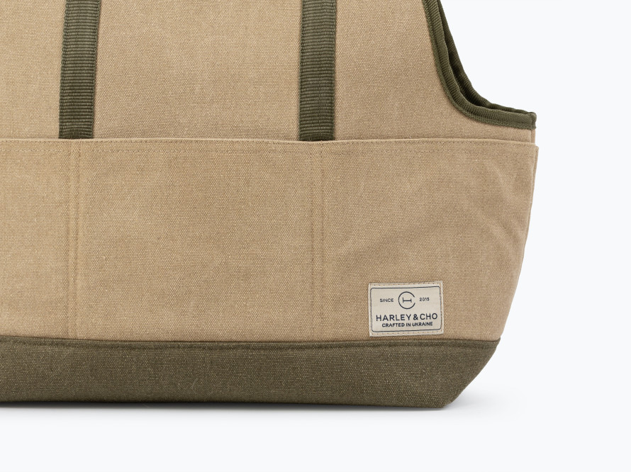 Сумка-переноска для собак Voyager Canvas Linen-Olive Сумка-переноска для собак Voyager Canvas Linen-Olive