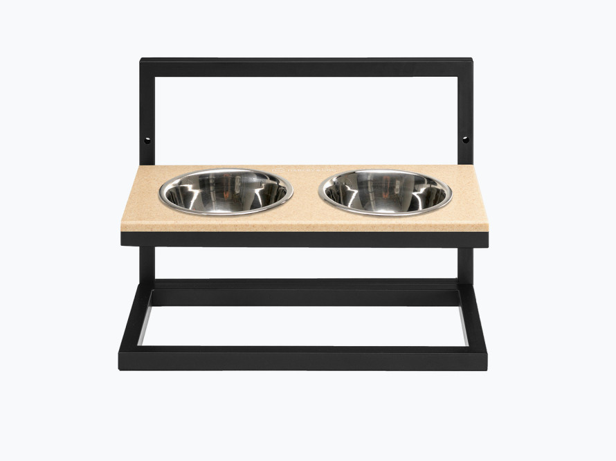 Миски на підставці з регульованою висотою Lift Beige Stone + Black Миски на підставці з регульованою висотою Lift Beige Stone + Black