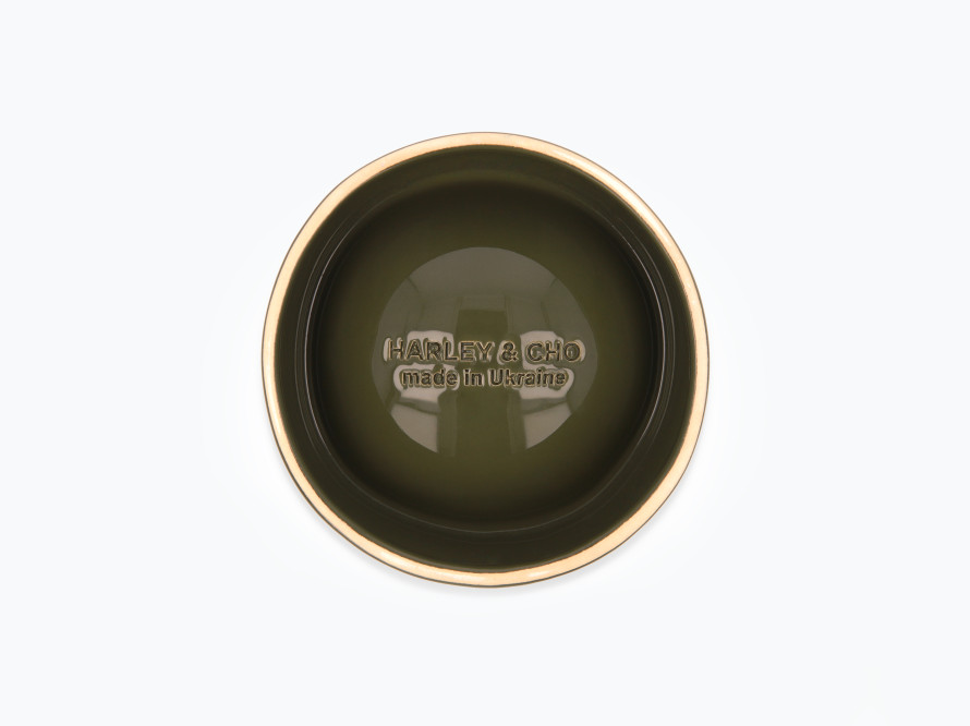 Керамічна миска для собак для їжі Olive Sphere Ceramic Bowl