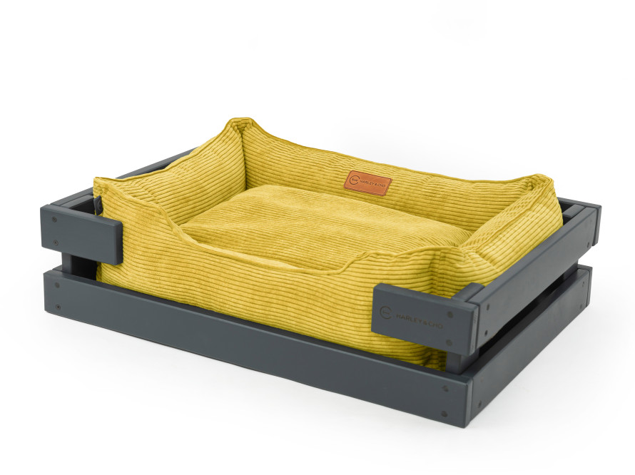 Лежак Dreamer Gray + Yellow Velvet Лежак Dreamer Gray + Yellow Velvet