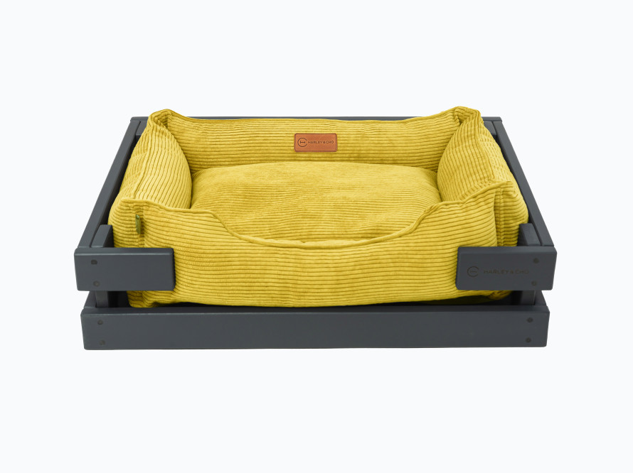 Лежак Dreamer Gray + Yellow Velvet Лежак Dreamer Gray + Yellow Velvet