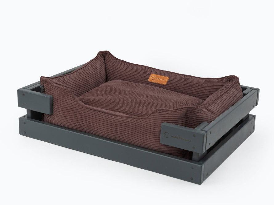 Лежак для кішки Dreamer Gray + Brown Velvet Лежак для кішки Dreamer Gray + Brown Velvet