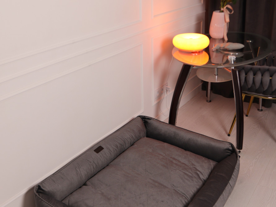 Лежак для собаки Sofa Velour Graphite